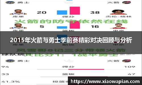 2015年火箭与勇士季前赛精彩对决回顾与分析